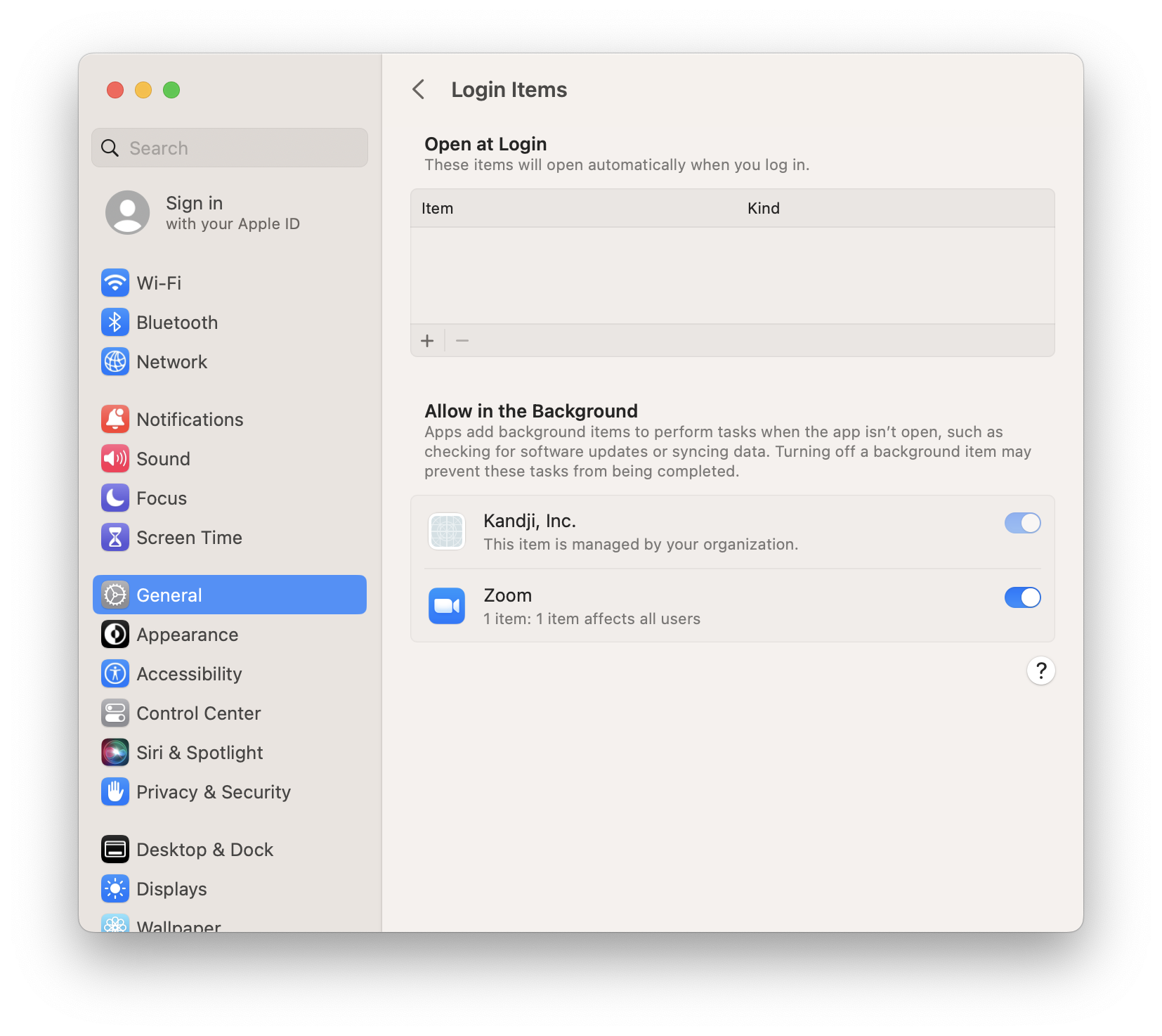 macOS Ventura: Controlling Login and Background Items | Kandji Blog