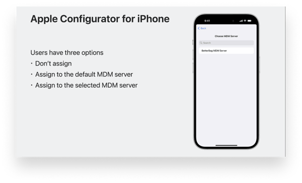 Apple Configurator slide