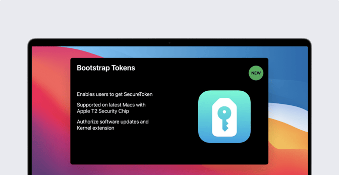 changes to secure token and bootstrap token in macos big sur