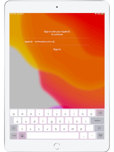 Shared ipad