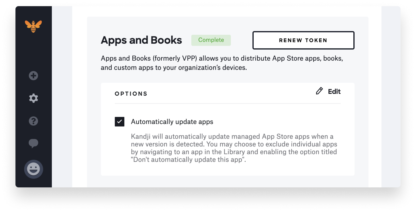 apps and books automatically update apps