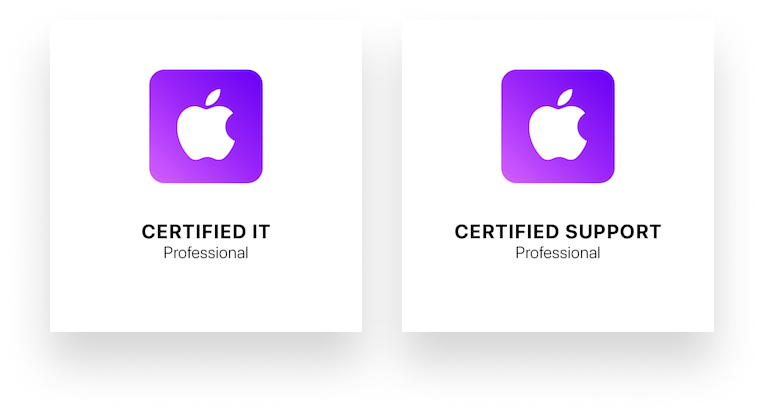 Apple certification badges