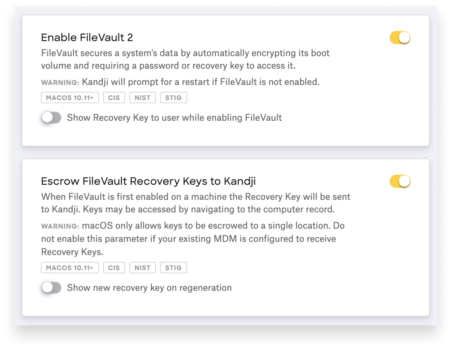 hide filevault 2 recovery key