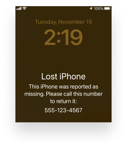 iPhone Lock screen_shadow