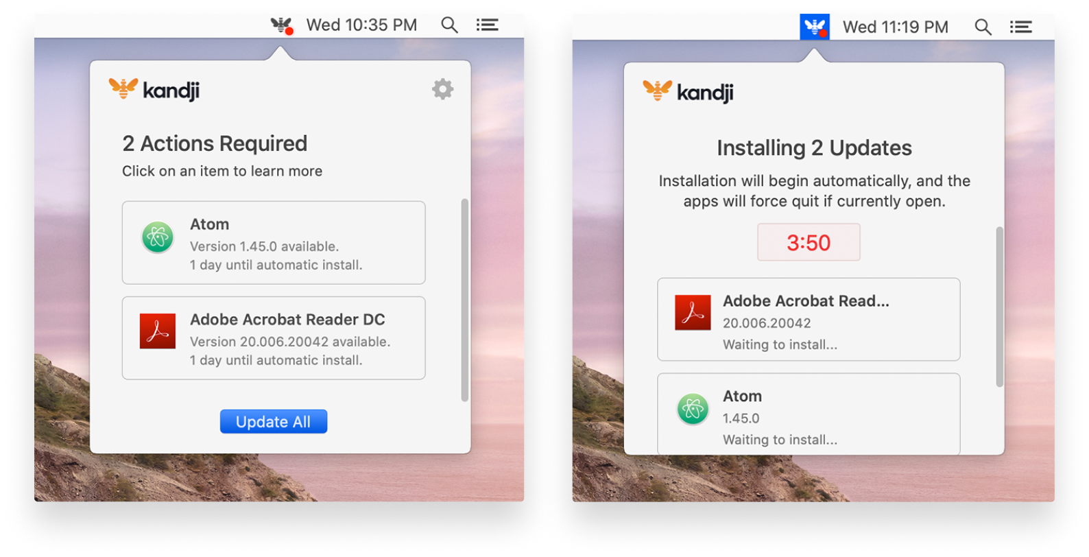 kandji mac patch management auto apps user experience-1